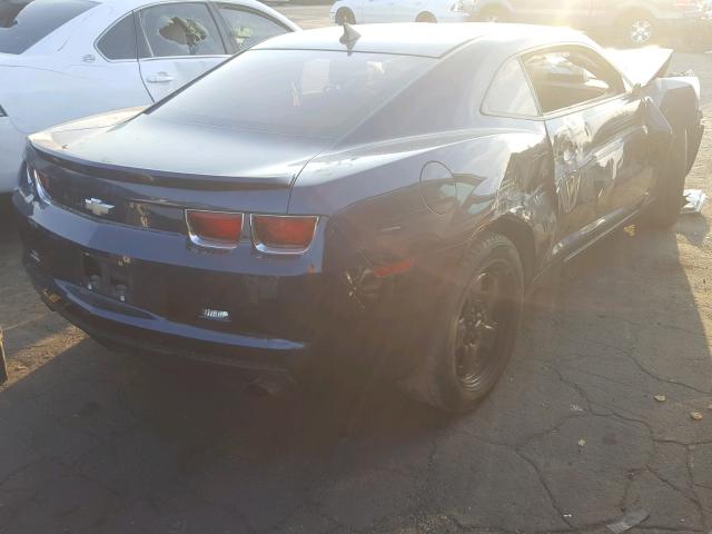 2G1FA1E36C9196707 - 2012 CHEVROLET CAMARO LS BLUE photo 4