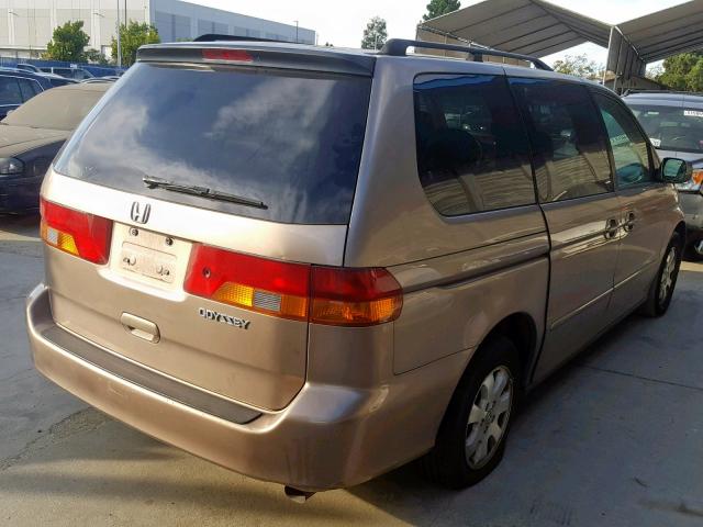 5FNRL18064B055164 - 2004 HONDA ODYSSEY EX GOLD photo 4