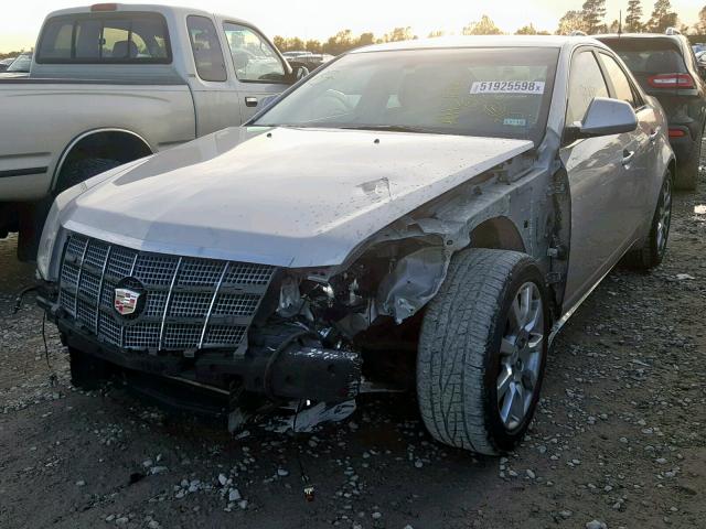 1G6DR57V380198674 - 2008 CADILLAC CTS HI FEA SILVER photo 2