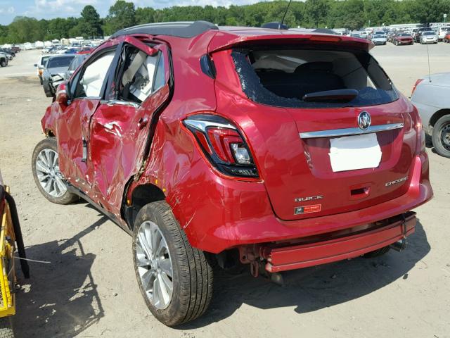 KL4CJASB1JB540634 - 2018 BUICK ENCORE PRE RED photo 3