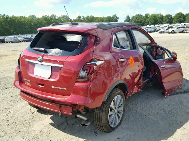 KL4CJASB1JB540634 - 2018 BUICK ENCORE PRE RED photo 4