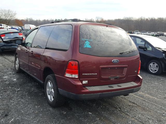 2FMZA51636BA22162 - 2006 FORD FREESTAR S BURGUNDY photo 3