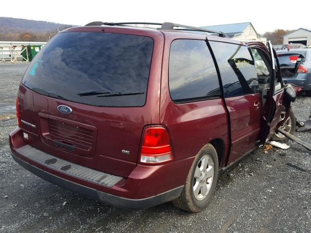 2FMZA51636BA22162 - 2006 FORD FREESTAR S BURGUNDY photo 4