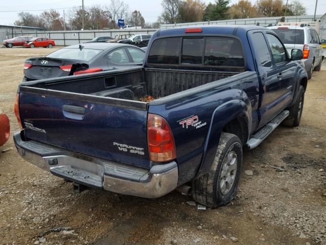 5TETU62N07Z377449 - 2007 TOYOTA TACOMA PRE BLUE photo 4