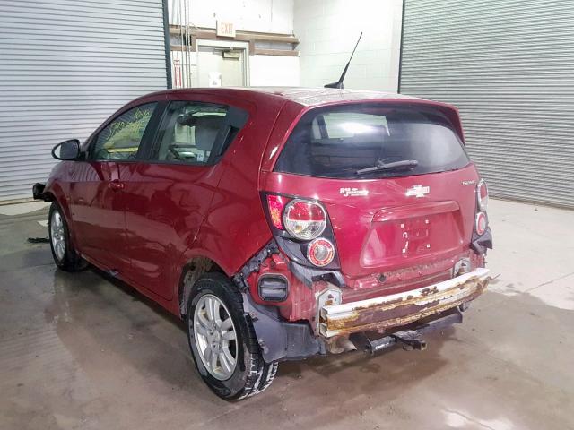 1G1JB6SH4C4115226 - 2012 CHEVROLET SONIC LS 红色 照片 3