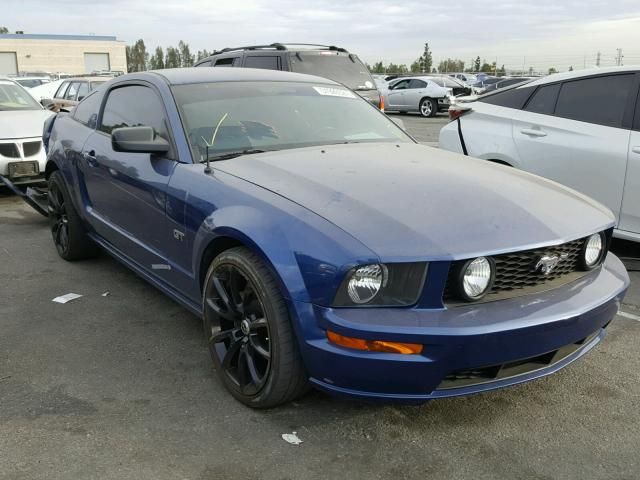 1ZVFT82HX75331617 - 2007 FORD MUSTANG GT BLUE photo 1