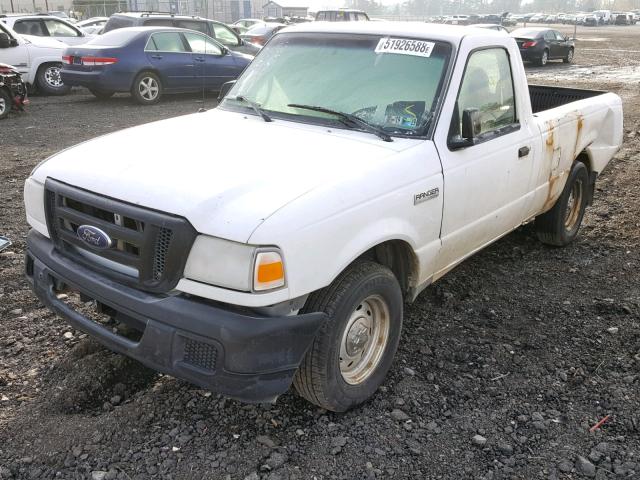 1FTYR10DX6PA04557 - 2006 FORD RANGER WHITE photo 2