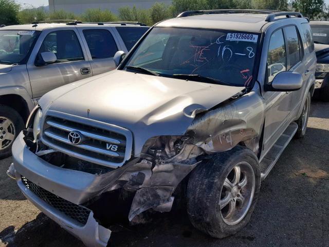 5TDBT48A63S173365 - 2003 TOYOTA SEQUOIA LI SILVER photo 2