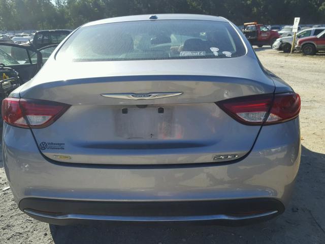 1C3CCCAB1FN734586 - 2015 CHRYSLER 200 LIMITE SILVER photo 9