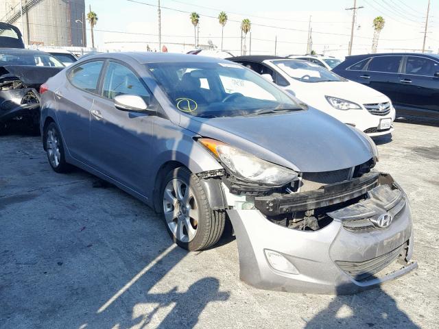 KMHDH4AE1CU485835 - 2012 HYUNDAI ELANTRA GL GRAY photo 1