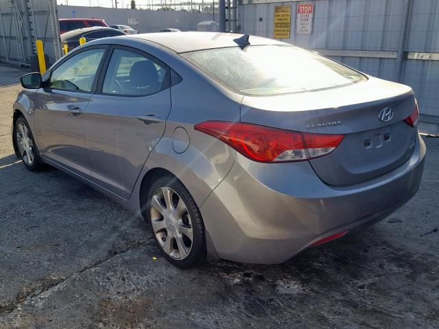 KMHDH4AE1CU485835 - 2012 HYUNDAI ELANTRA GL GRAY photo 3