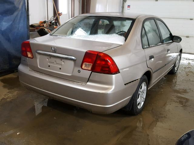 2HGES16142H913267 - 2002 HONDA CIVIC DX GOLD photo 4