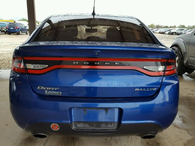 1C3CDFBA6DD322350 - 2013 DODGE DART SXT BLUE photo 9