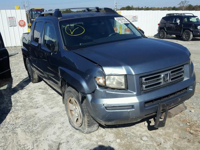 2HJYK16206H559365 - 2006 HONDA RIDGELINE BLUE photo 1