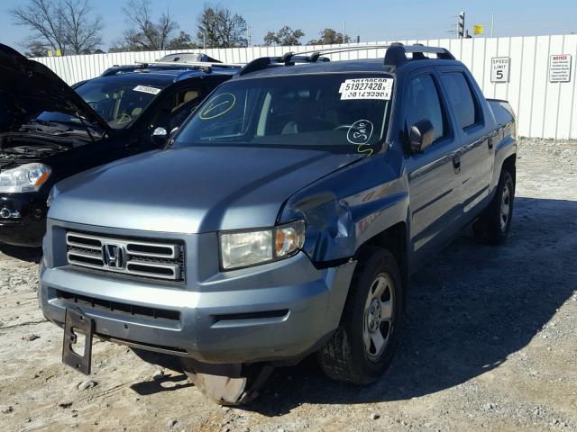 2HJYK16206H559365 - 2006 HONDA RIDGELINE BLUE photo 2