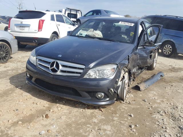 WDDGF5EB1AR115990 - 2010 MERCEDES-BENZ C 300 GRAY photo 2