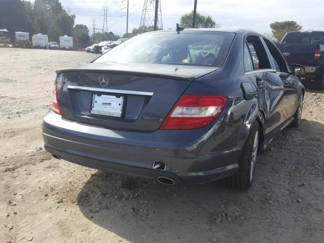 WDDGF5EB1AR115990 - 2010 MERCEDES-BENZ C 300 GRAY photo 4