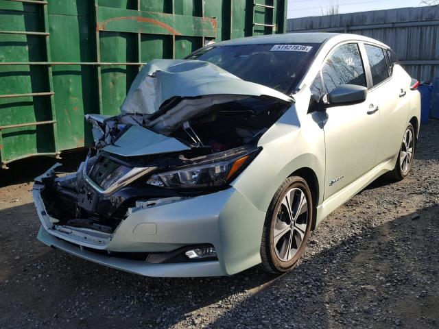 1N4AZ1CPXJC306931 - 2018 NISSAN LEAF S GREEN photo 2