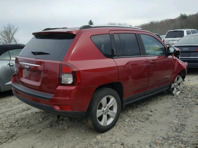 1C4NJDBB3GD778871 - 2016 JEEP COMPASS SP მუქწითელი ფოტო 4