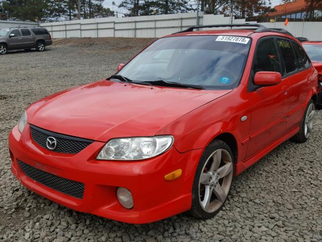 JM1BJ245931128467 - 2003 MAZDA PROTEGE PR RED photo 2