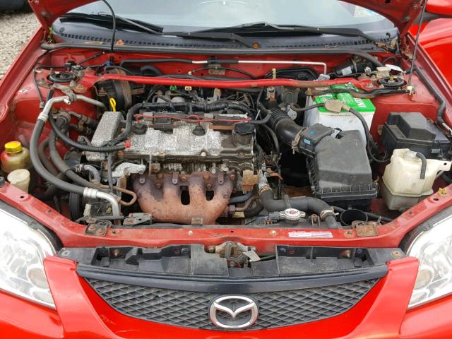 JM1BJ245931128467 - 2003 MAZDA PROTEGE PR RED photo 7