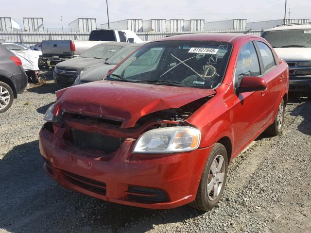 KL1TD5DEXBB129981 - 2011 CHEVROLET AVEO LS BURGUNDY photo 2