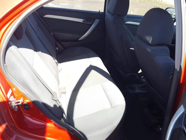 KL1TD5DEXBB129981 - 2011 CHEVROLET AVEO LS BURGUNDY photo 6