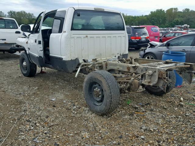 1B7KF23631J234521 - 2001 DODGE RAM 2500 WHITE photo 3