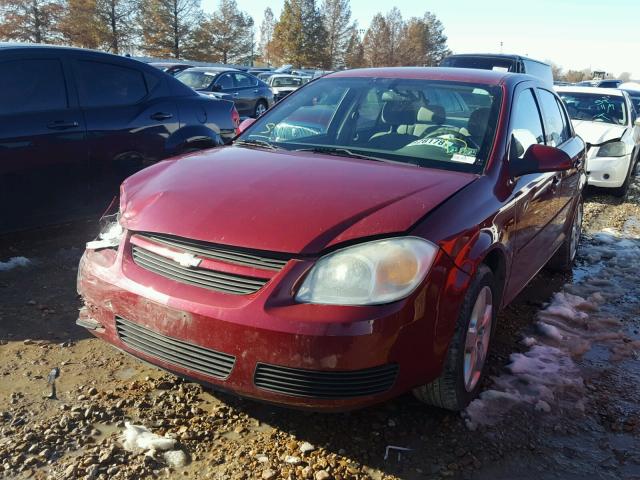 1G1AL55F077114094 - 2007 CHEVROLET COBALT LT RED photo 2