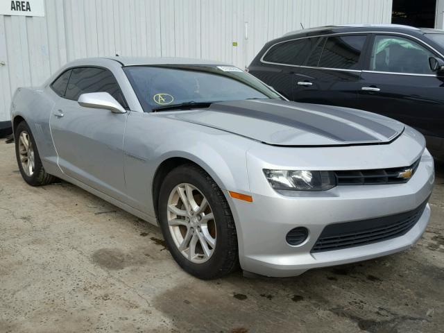 2G1FA1E38E9205118 - 2014 CHEVROLET CAMARO LS SILVER photo 1