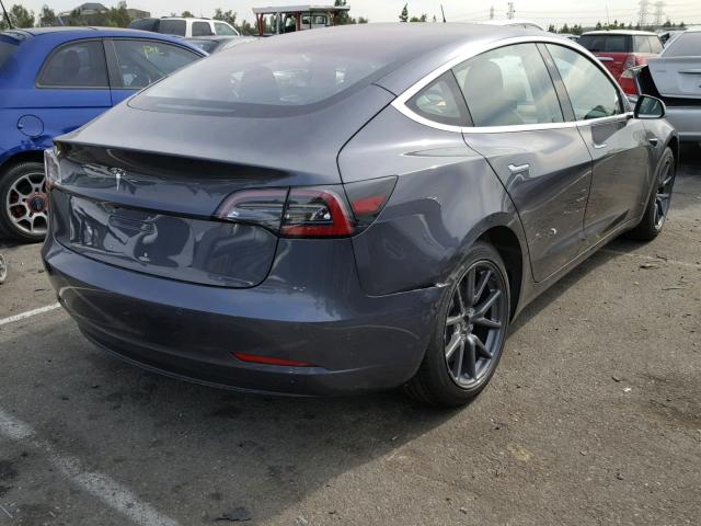 5YJ3E1EA3JF045104 - 2018 TESLA MODEL 3 CHARCOAL photo 4