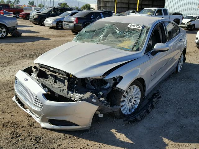 3FA6P0UU5ER306756 - 2014 FORD FUSION S H SILVER photo 2