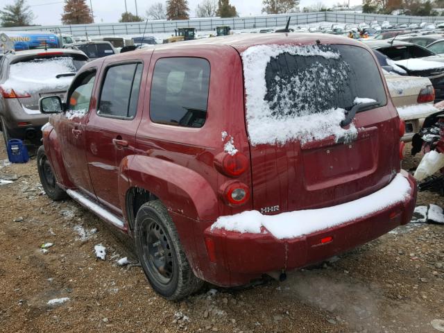 3GNDA13D08S563435 - 2008 CHEVROLET HHR LS MAROON photo 3