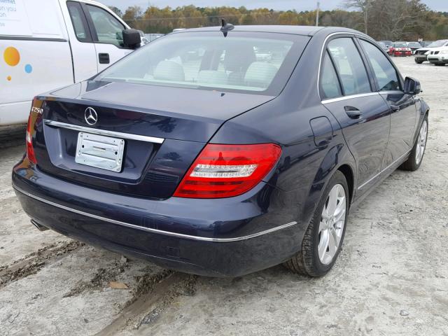 WDDGF4HB9DR279000 - 2013 MERCEDES-BENZ C 250 BLUE photo 4