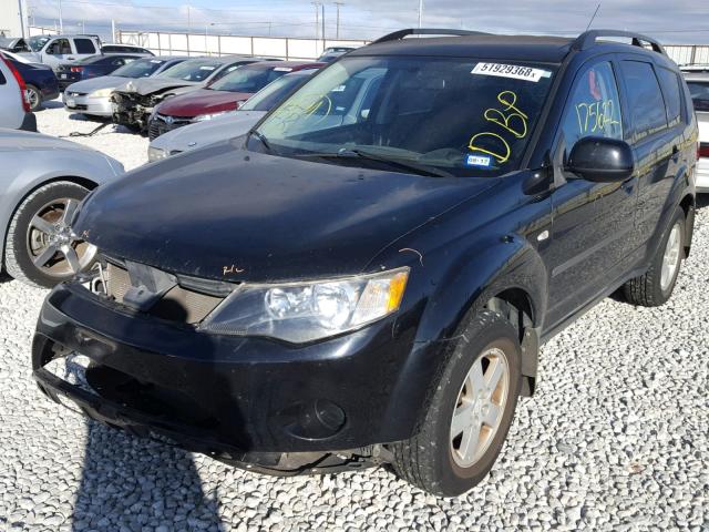 JA4MS31X87U013259 - 2007 MITSUBISHI OUTLANDER BLACK photo 2