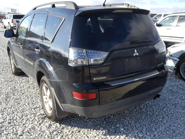 JA4MS31X87U013259 - 2007 MITSUBISHI OUTLANDER BLACK photo 3