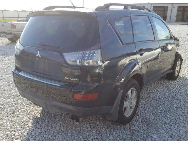 JA4MS31X87U013259 - 2007 MITSUBISHI OUTLANDER BLACK photo 4