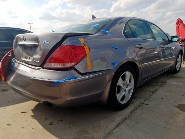 JH4KB16566C002532 - 2006 ACURA RL GRAY photo 4