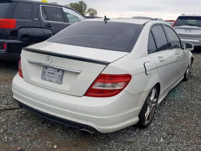 WDDGF8BB5BR175889 - 2011 MERCEDES-BENZ C 300 4MAT WHITE photo 4