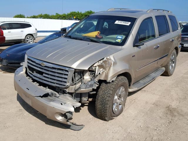 1A8HX58NX8F146757 - 2008 CHRYSLER ASPEN LIMI TAN photo 2