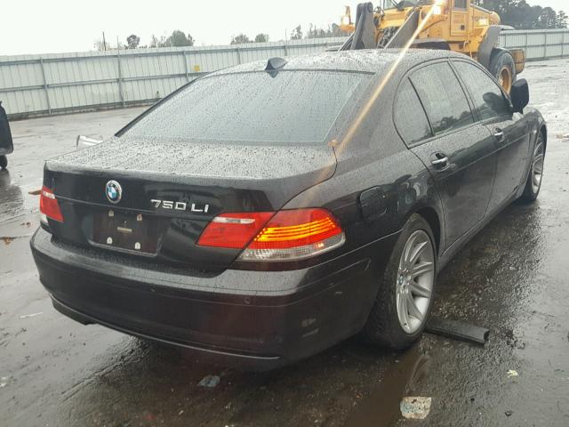 WBAHN83537DT74144 - 2007 BMW 750 BLACK photo 4