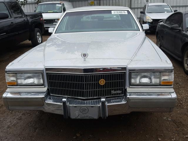 1G6DW54E7MR723335 - 1991 CADILLAC BROUGHAM SILVER photo 9