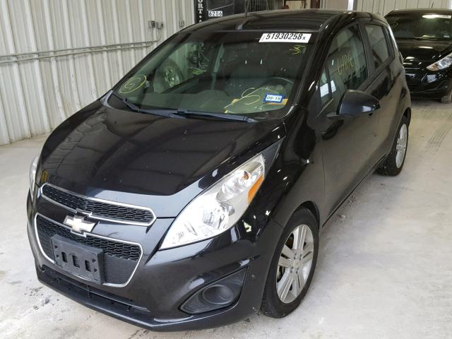 KL8CB6S93DC594425 - 2013 CHEVROLET SPARK LS BLACK photo 2