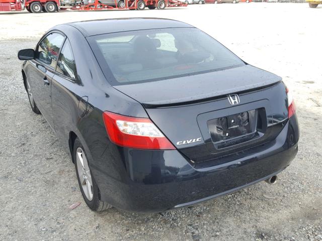 2HGFG12928H577323 - 2008 HONDA CIVIC EXL BLACK photo 3