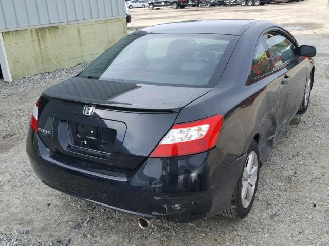 2HGFG12928H577323 - 2008 HONDA CIVIC EXL BLACK photo 4