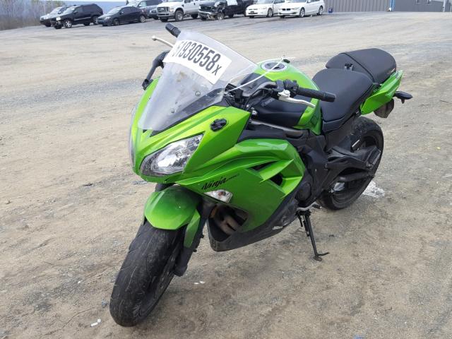 JKAEXEE1XCDA03322 - 2012 KAWASAKI EX650 EC GREEN photo 2