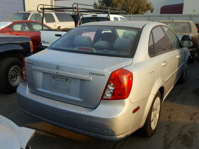 KL5JD56Z66K279792 - 2006 SUZUKI FORENZA SILVER photo 4