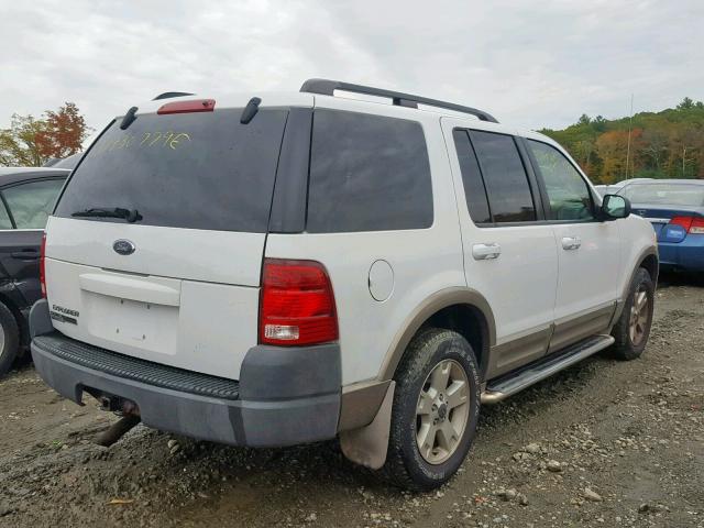 1FMZU74K03UA75306 - 2003 FORD EXPLORER E WHITE photo 4