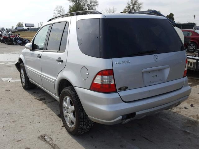 4JGAB57E34A512747 - 2004 MERCEDES-BENZ ML 350 GRAY photo 3