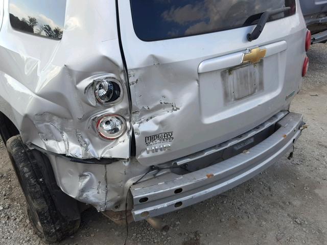 3GNBAAFW6BS521122 - 2011 CHEVROLET HHR LS Plata foto 9